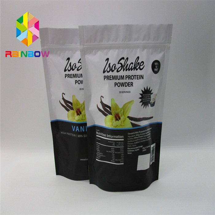 Worki plastikowe do recyklingu Opakowania Folia aluminiowa Torba na żywność z woreczkiem do żywności na proszek proteinowy