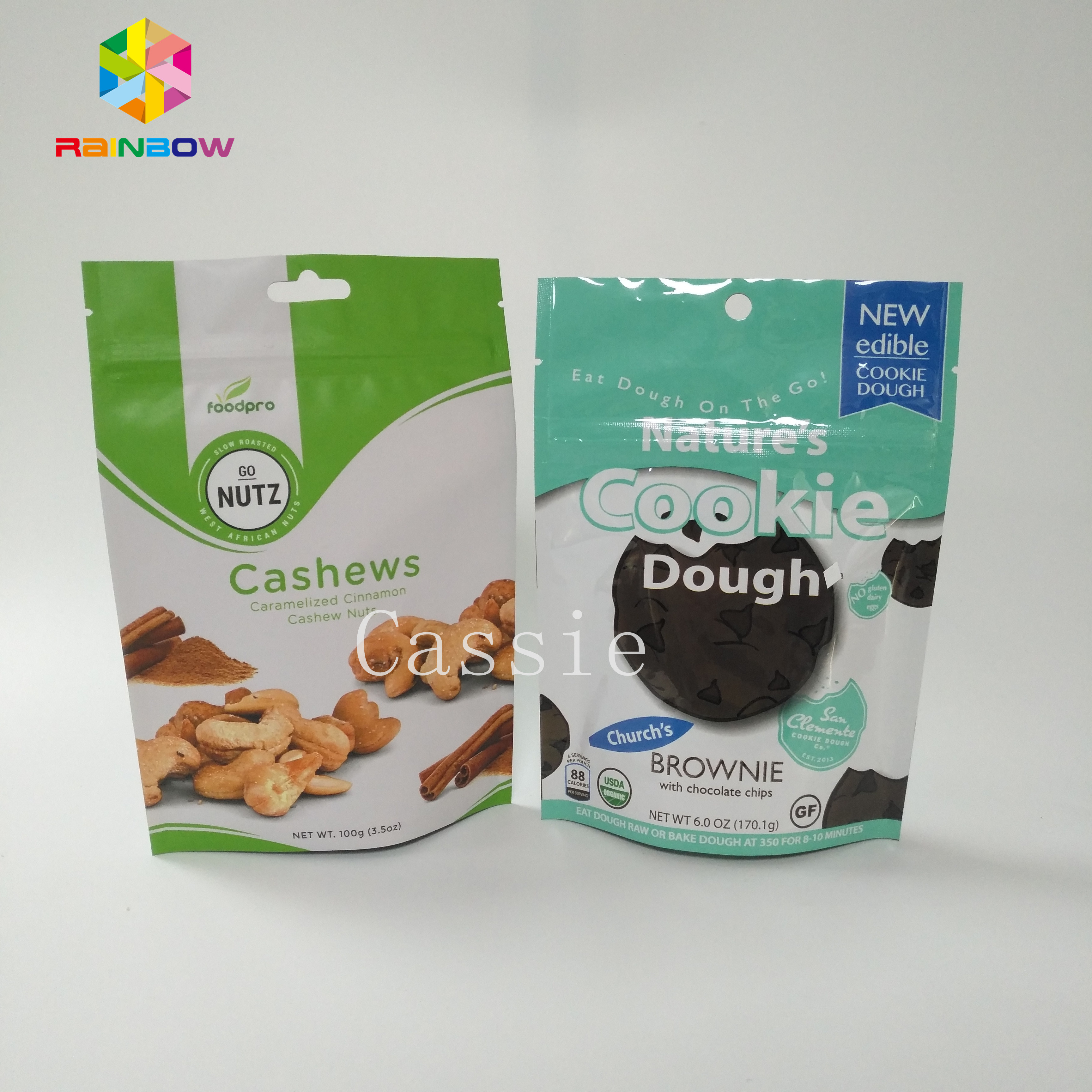 Druk wklęsły Stand Up Torba z folii aluminiowej Zamek błyskawiczny dostosowany do żywności w proszku