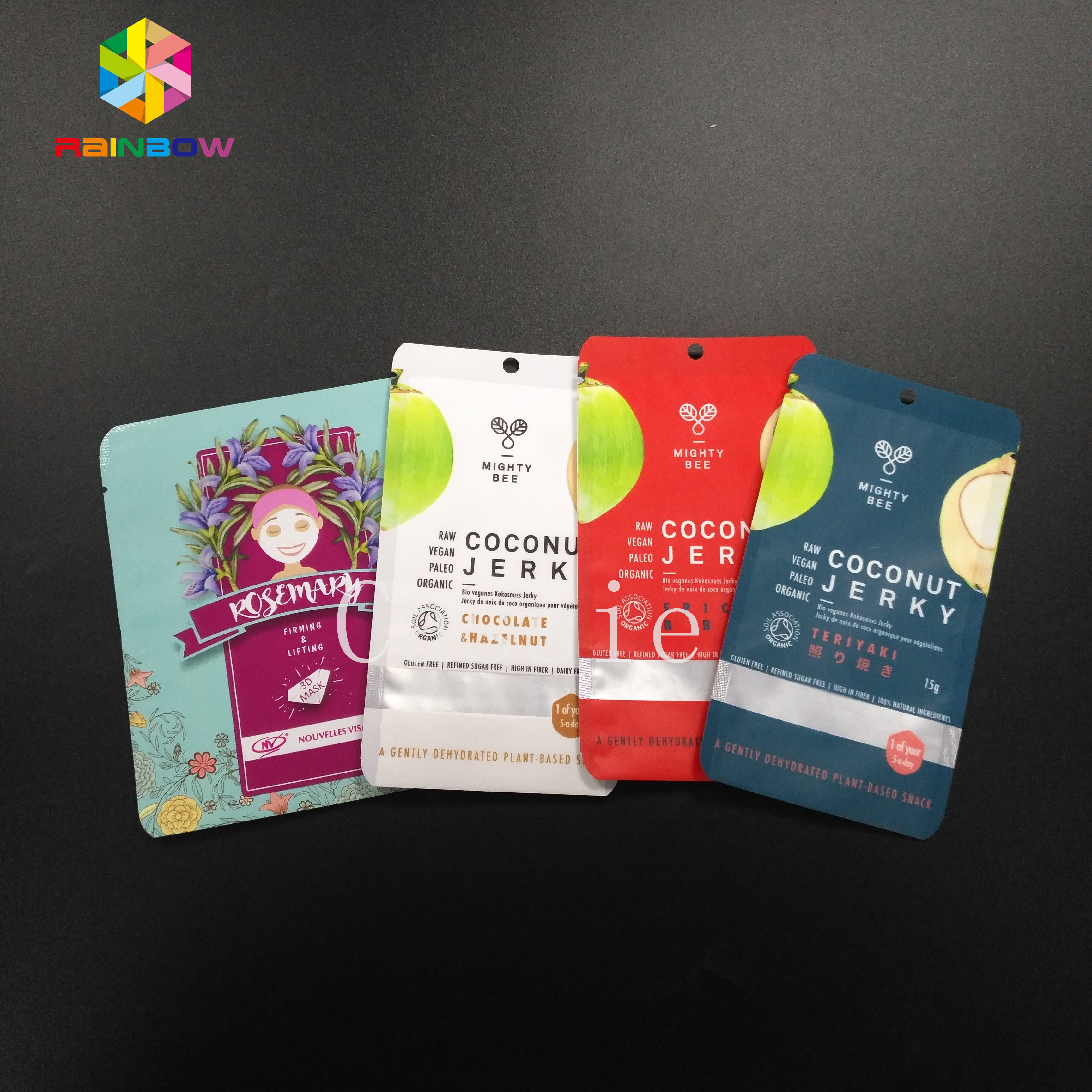 Mylar Pouch Grip Seal Torby Przechowywanie żywności klasy Kosmetyczne proszki do herbaty Próbki