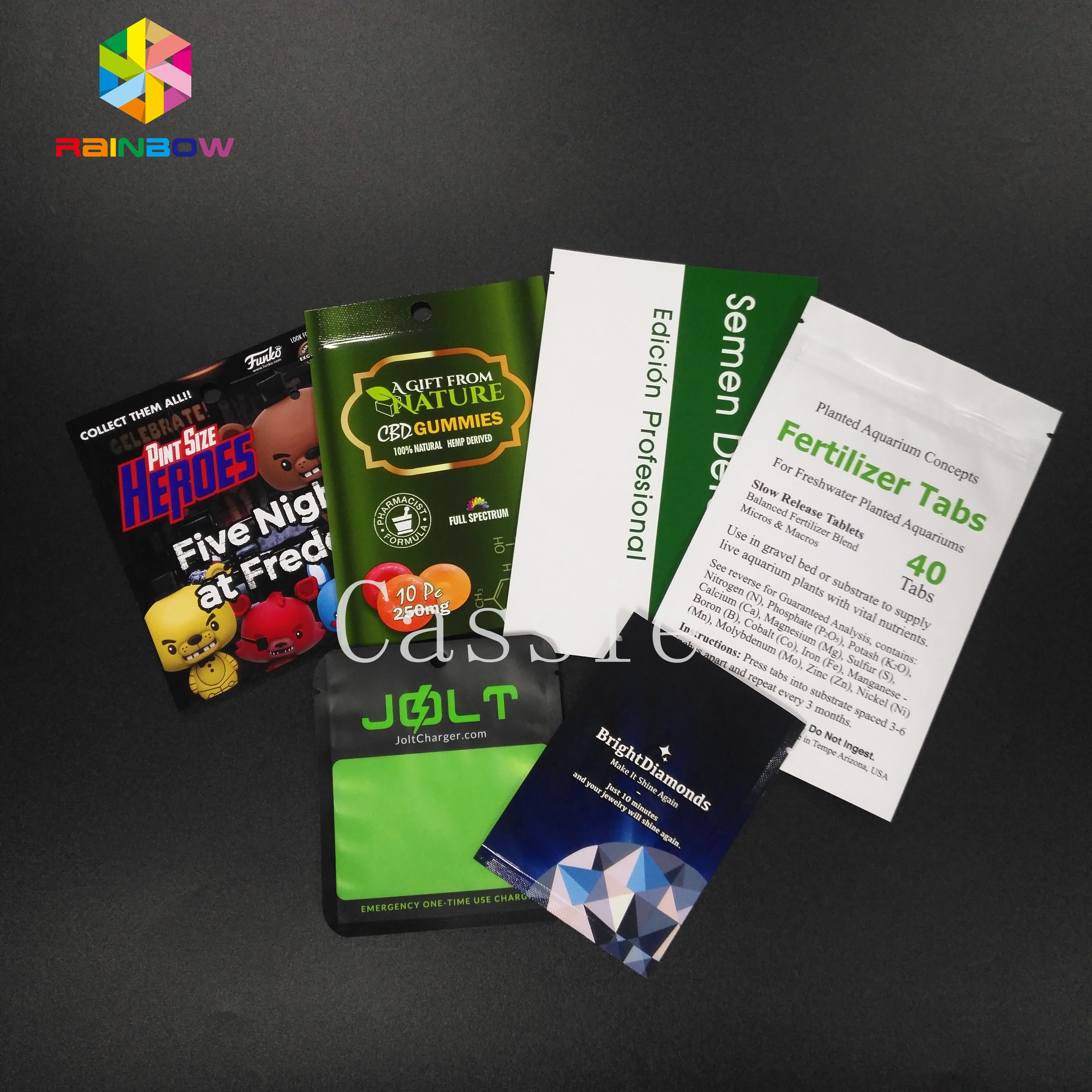 Kosmetyczna maska ​​na twarz Stand Up Zipper Pouch Torby Plastikowe materiały Materiał odporny na wilgoć