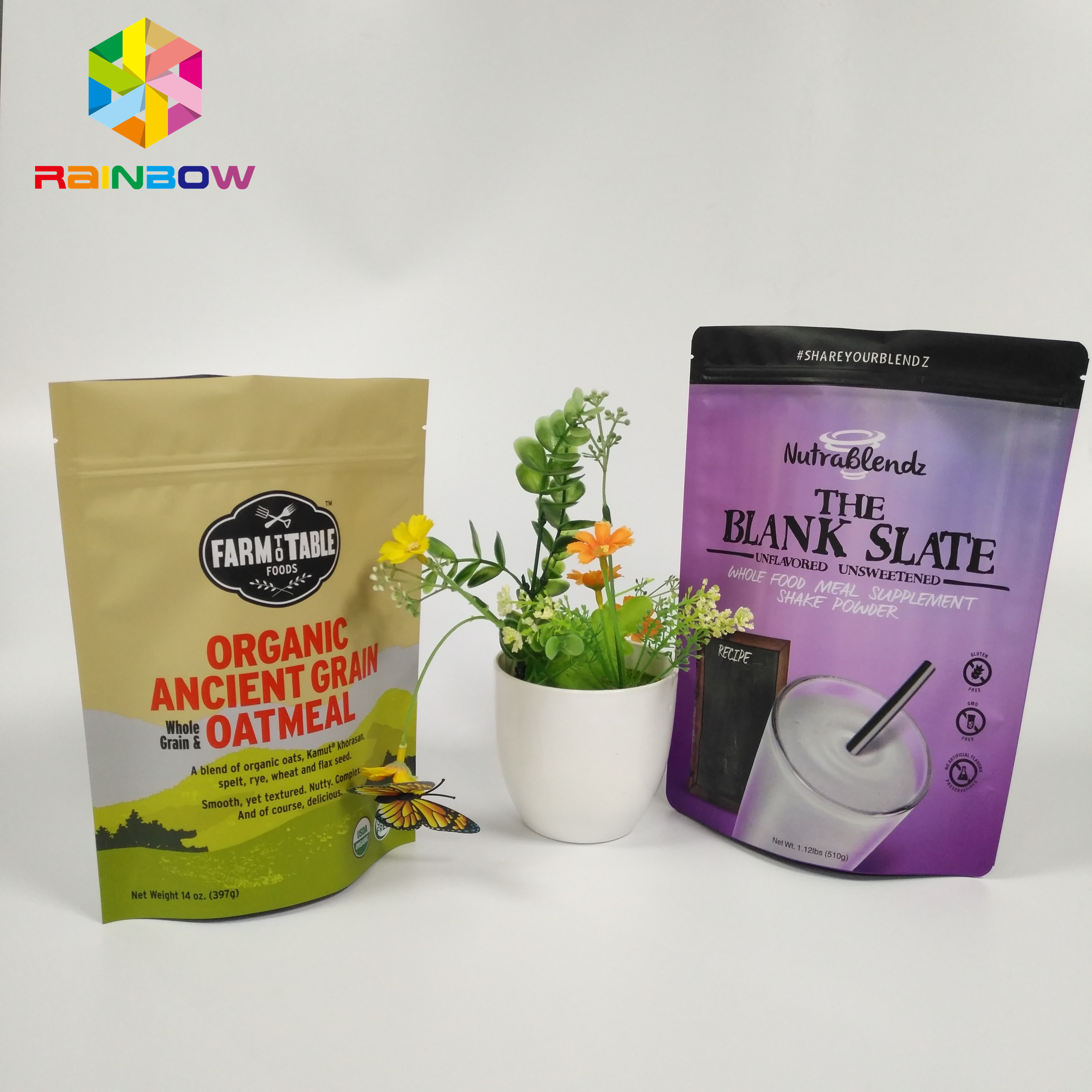 Resealable Snack Bag Packaging Folia aluminiowa Stand Up Doypack Zip Lock Pouch