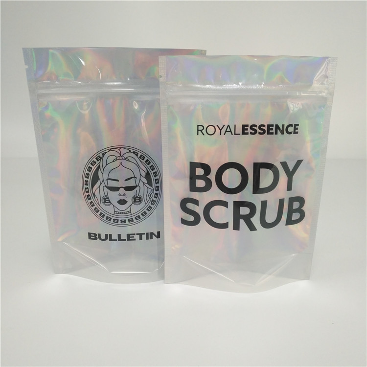 Opakowanie z folii holograficznej Shinning Torby z hologramem Torba z lakieru do paznokci Mylar w brokacie