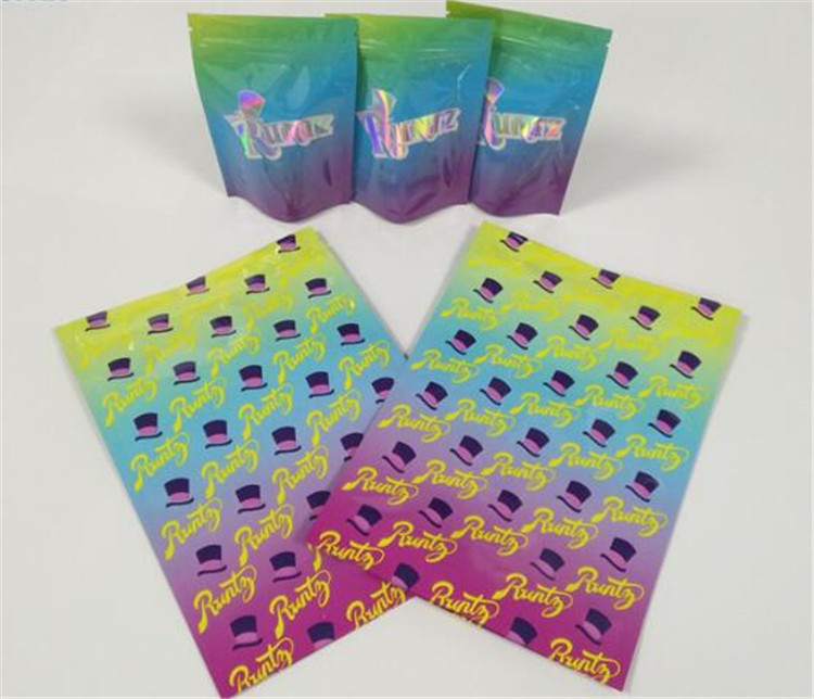 Medyczna kosmetyczka chroniąca przed zapachami Błyszcząca folia Mylar Mini Ziplock CYMK Kolor