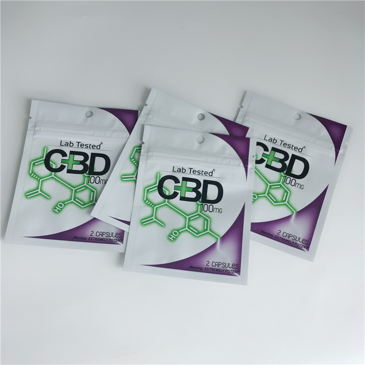 3,5 gramowe plastikowe torebki Opakowanie Etykieta niestandardowa Drukowane pliki CBD Resealable Ziplock