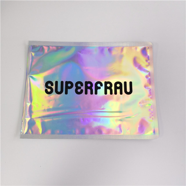 Laserowe holograficzne torby z uchwytem do folii Zip Lock Dostosowane logo do kosmetyków