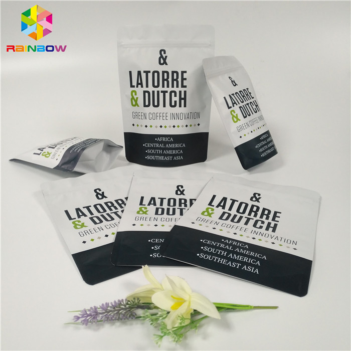 Ziplock Folia Pouch Opakowanie Reclosable Valve Coffee Bag Laminated Material