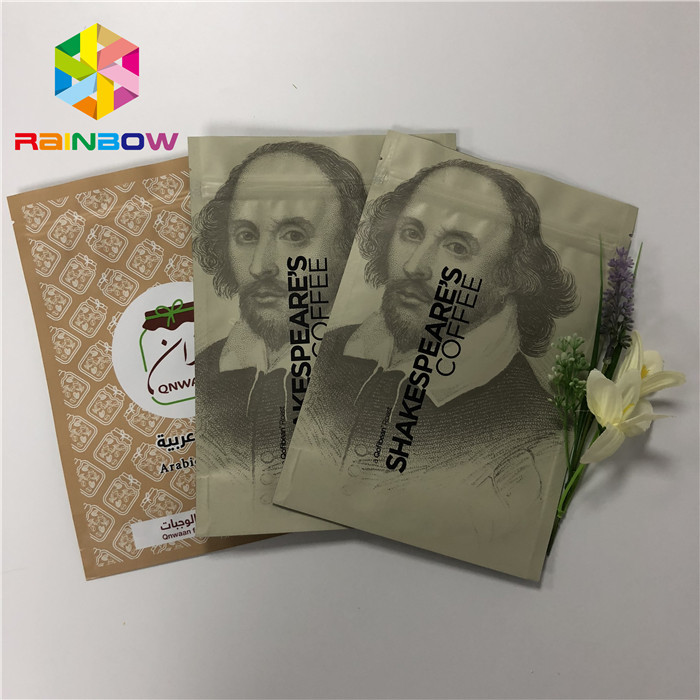 Doypack Resealable Ziplock Woreczki stojące do kawy Opakowania do kawy 50-200 mikronów