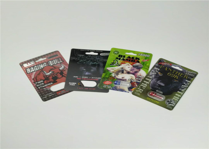 Slajd Blister Card Packaging Male Enhancement Pills Pakowanie Sex Pill 3d Packing