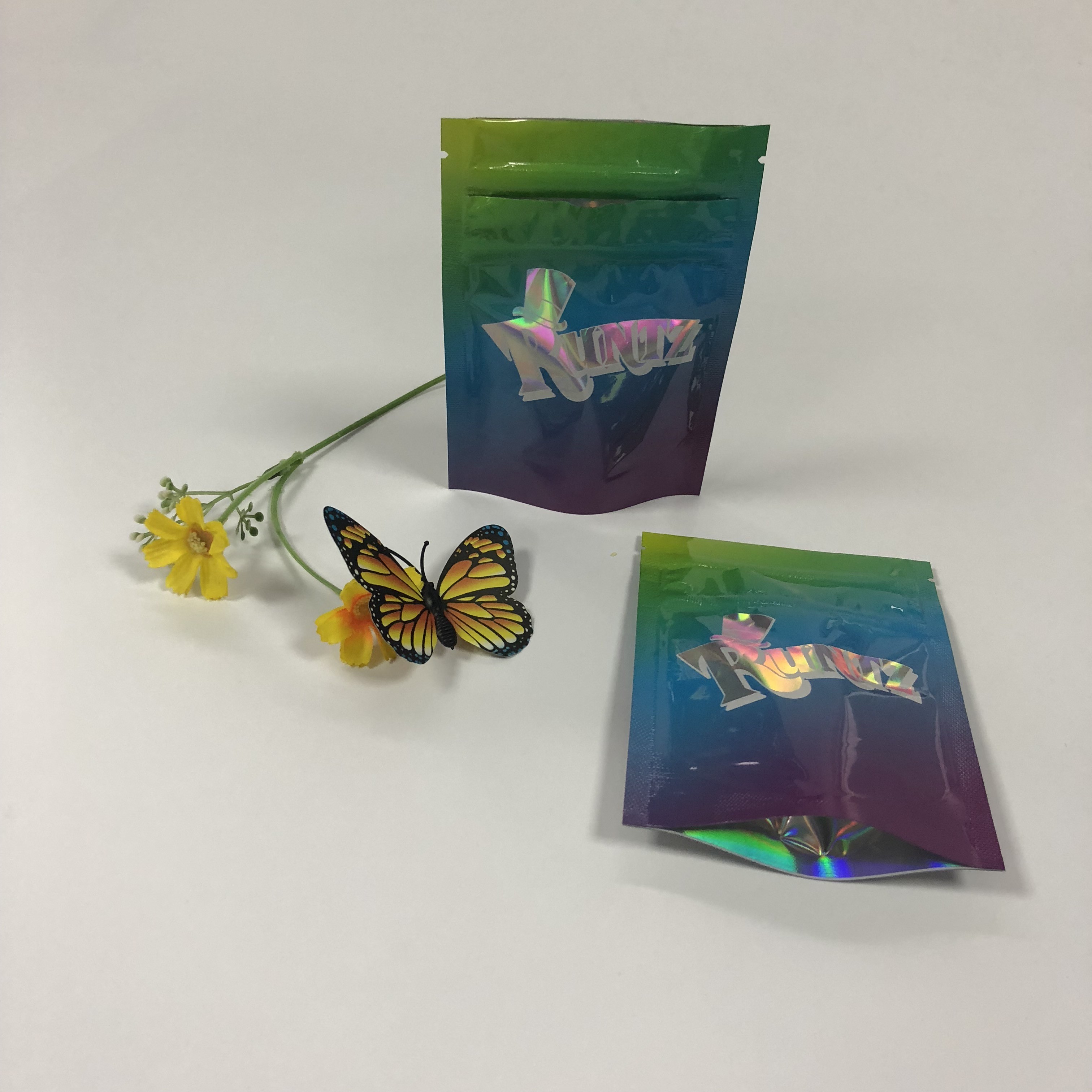 Opakowanie foliowe z podwójnym zamkiem Mylar Runtz Torby plastikowe do pakowania ciastek