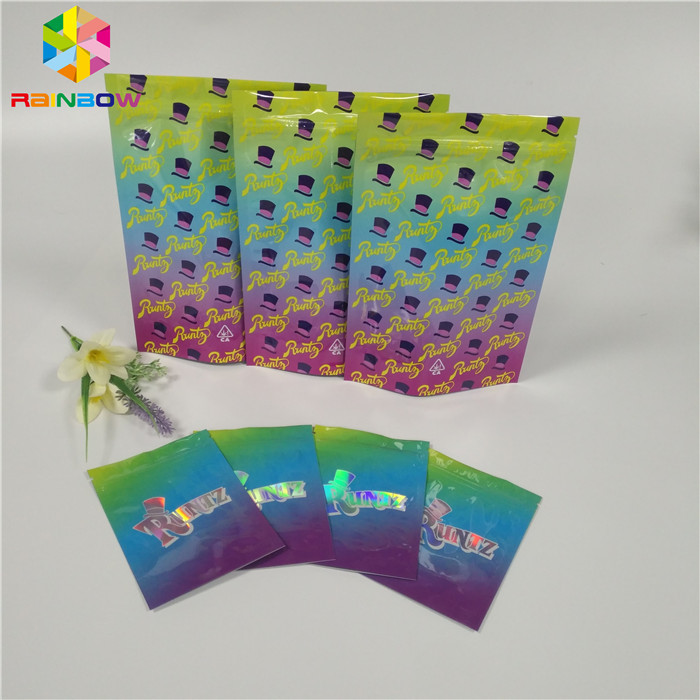 Opakowanie foliowe odporne na zapachy Runtz Bags Cookies / Pill / Gummy Bear Application
