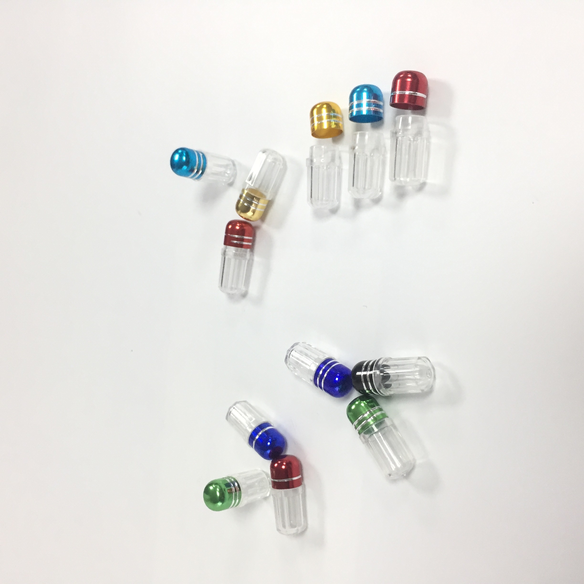 Suplement Kapsułki Plastikowe Pigułki Pojemnik PP Materiał Z Metalową Nakrywką