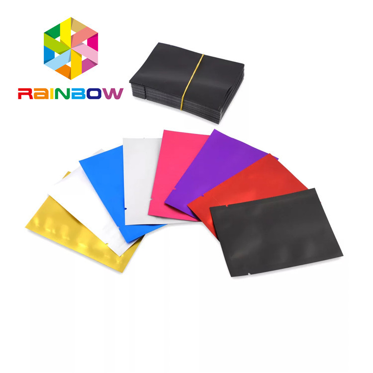 Resealable plastikowe woreczki Opakowania Trzy boczne uszczelnienia Małe Mylar do ziół / ciasteczek