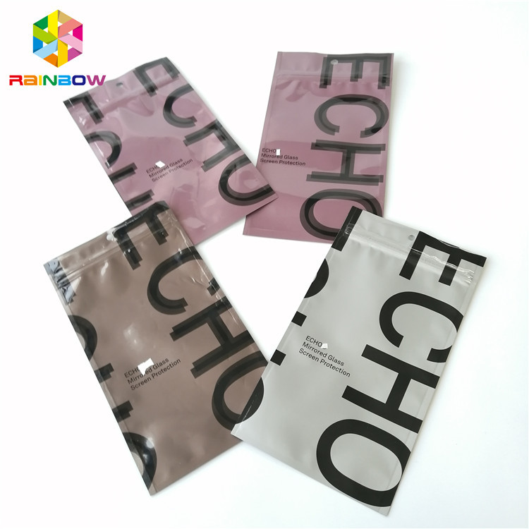 Folia aluminiowa Ziplock Worki do pakowania Trzy stronne plastikowe torebki puste