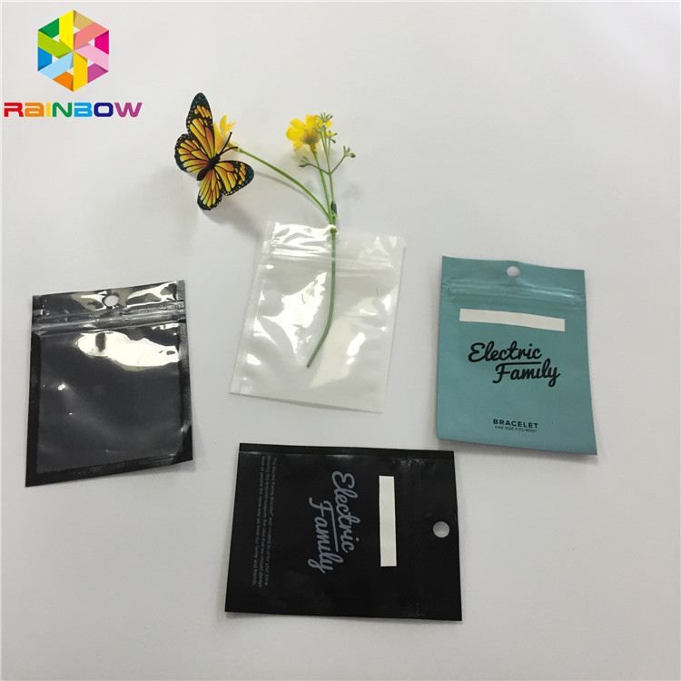 Plastikowe przezroczyste przegrody Mylar Ziplock Stand Up Pouch Trzy boczne uszczelki do kabla USB