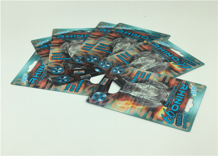 Trwałe opakowanie z kartą papierową dla męskich pigułek zwiększających wydajność seksualną