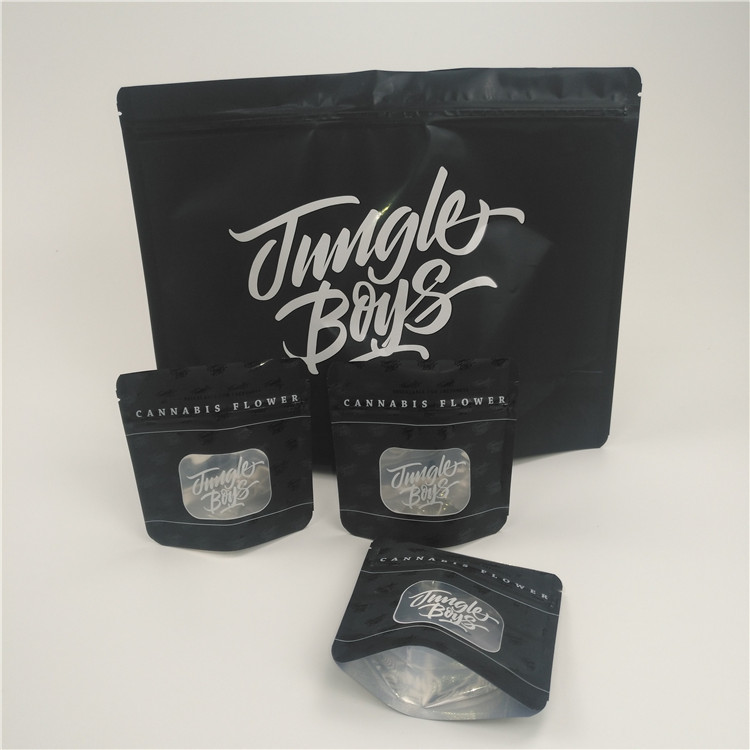 Matowe ziołowe opakowanie kadzidła z nadrukiem Mylar foliowe opakowanie zabezpieczające przed dziećmi Ziplock