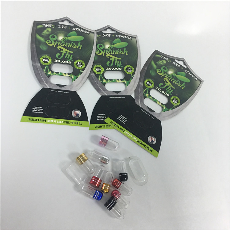 Recyklingowe opakowania blistrowe Kartuszkowe kapsułki Fly Enhancement Male z kulą