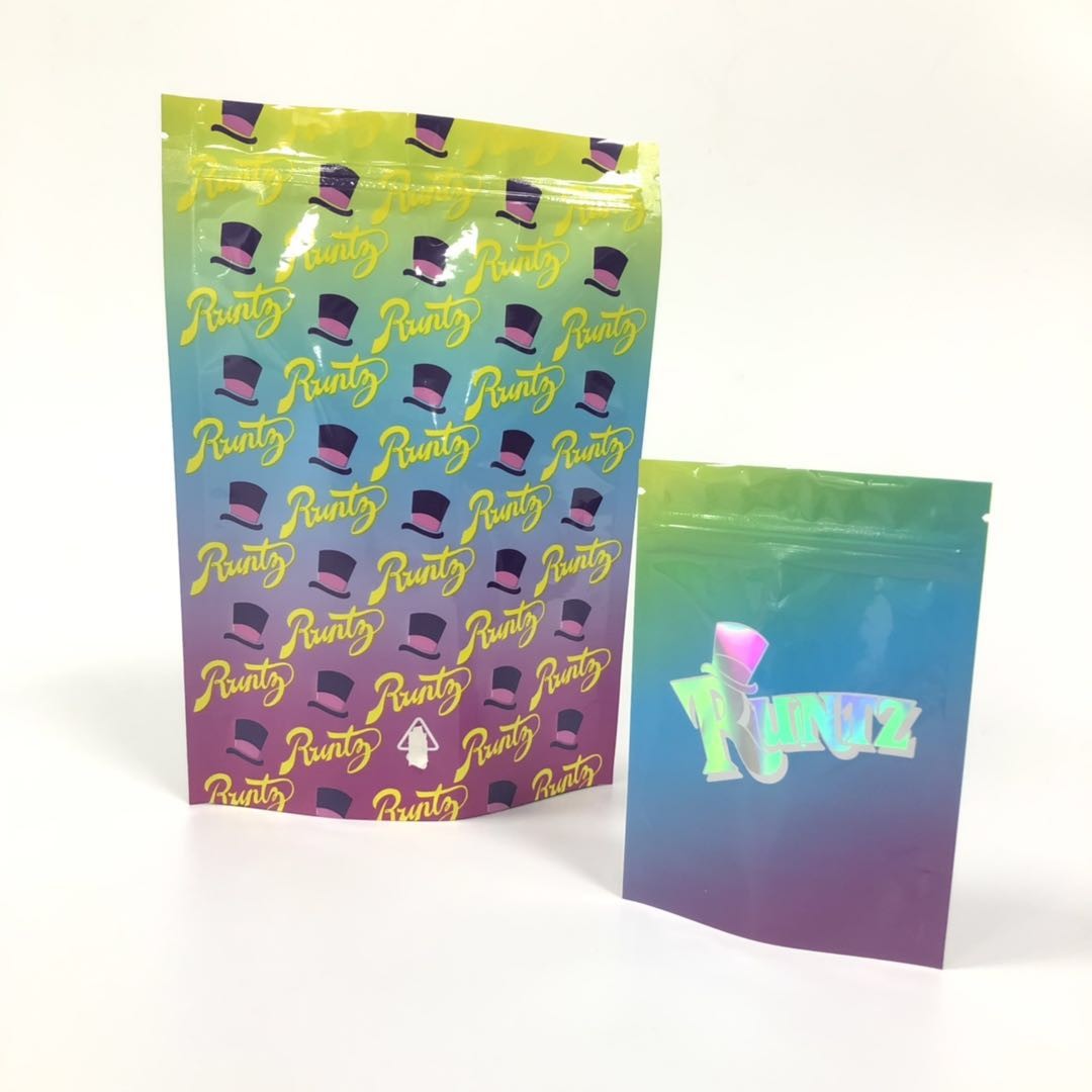 3,5 gramów Stand Up Herbal Incense Packaging Mylar Ziplock Weed Smell Proof Runtz Hemp Bags