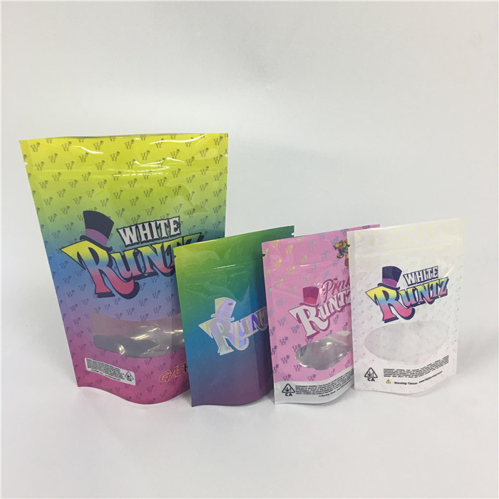 Foliowe laminowane ziołowe kadzidełko Mylar Ziplock Torby Weed Runtz Zapach Proof