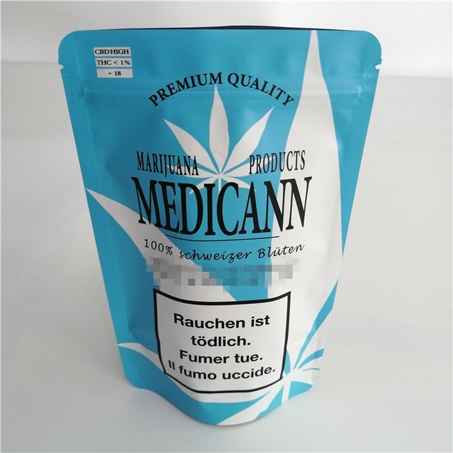 Mylarowa folia aluminiowa Zamek błyskawiczny Stand Stand Torby Niestandardowy nadruk Biodegradowalny Wytrzymały