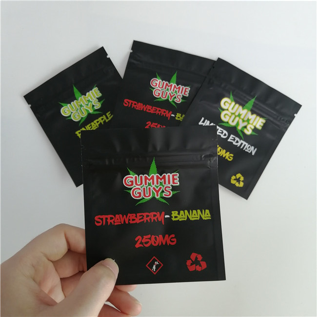 Zamek foliowy z folii aluminiowej Zamek z tworzywa sztucznego Opakowanie z możliwością ponownego uszczelnienia z trzech stron