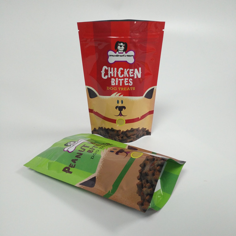 Opakowanie foliowe woreczek Ziplock Torba na karmę dla zwierząt o grubości 120 mikronów z przezroczystym okienkiem