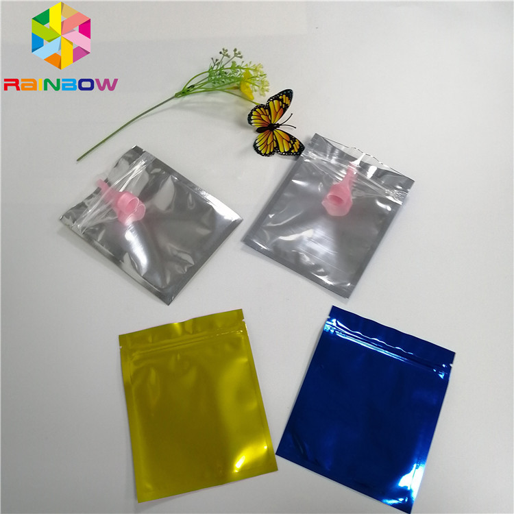 Mylar Bag Stand Up Spout Pouch Przezroczysta folia przednia Trzy strony zgrzewu