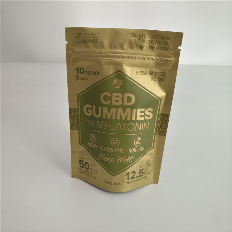 Mylar CBD Oil Swiss Weed Plastikowa torba do pakowania Zamek błyskawiczny wielokrotnego użytku do saszetki Edibles Cbd