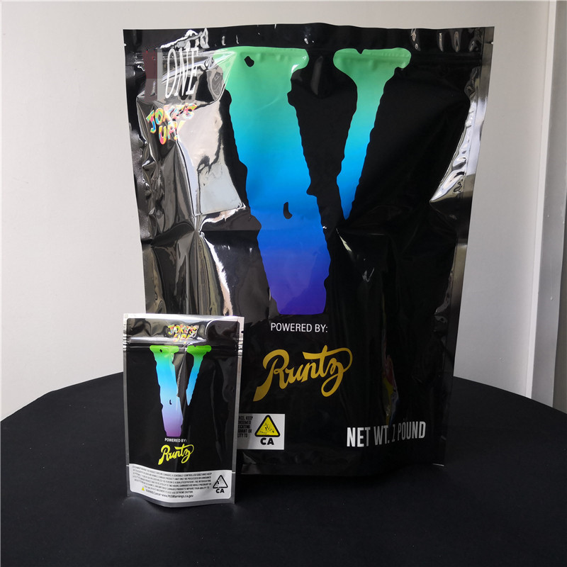 Zapachowa plastikowa stojąca torebka Kwiaty Mylar Torby do pakowania Zamykalne