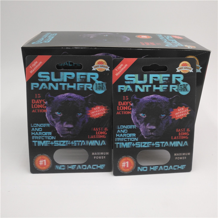 Wsuwana wkładka Blister Card Opakowanie Materiał PET na męskie tabletki wzmacniające