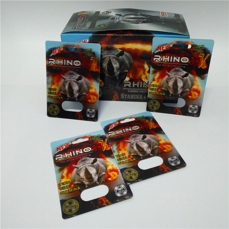 Display Box Opakowanie blistrowe Drukowanie 3d na tabletki wzmacniające dla mężczyzn Mamba