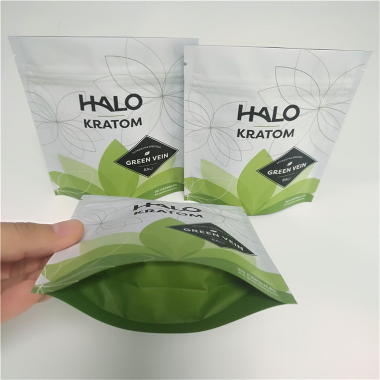 Plastikowe woreczki Ziplock do pakowania żywności Stand Up Kratom Torby na proszek / pigułki
