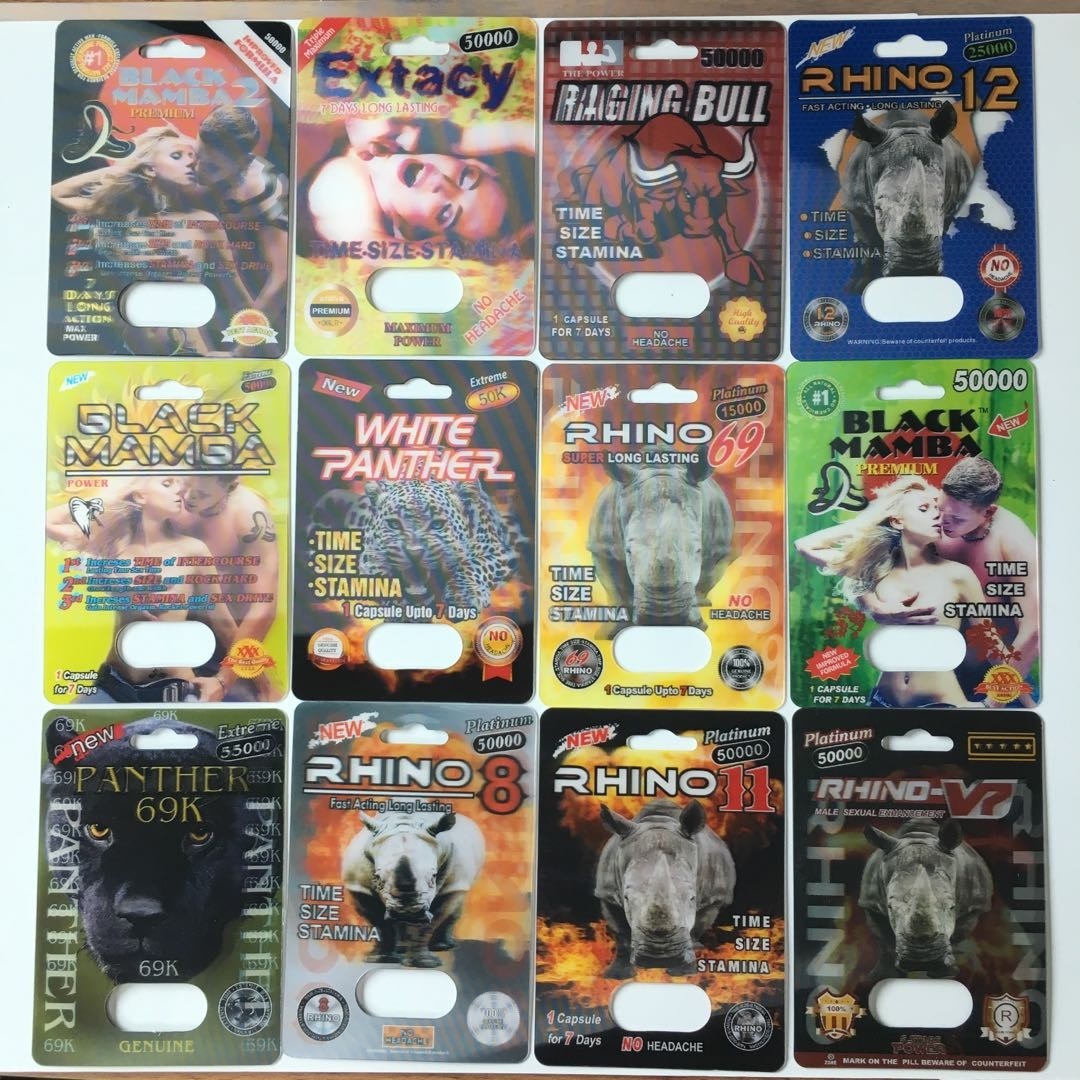 Opakowanie na papier do recyklingu Opakowanie Panther Rhino 25k Male Enhancement Pill
