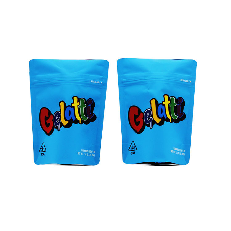 Wytrzymałe opakowanie z kadzidełkiem ziołowym Plastikowe torebki z ciasteczkami California Ziplock Weed Mylar