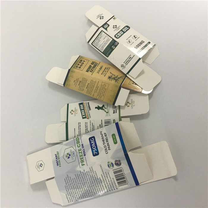 Niestandardowe luksusowe kartonowe pudełko z tekturowym olejem CBD