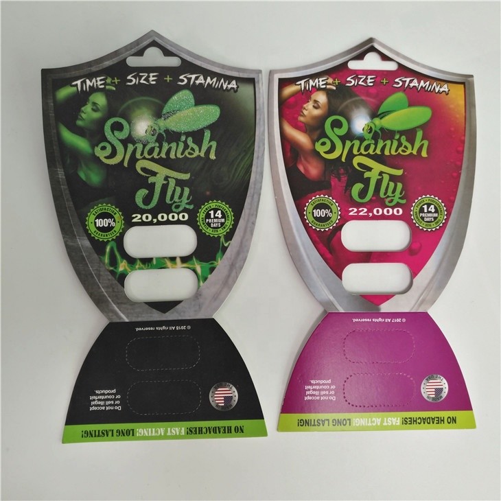Sex Pill Blister Card Opakowanie Spanish Fly 2000 Male Enhancement Pills Pakowanie