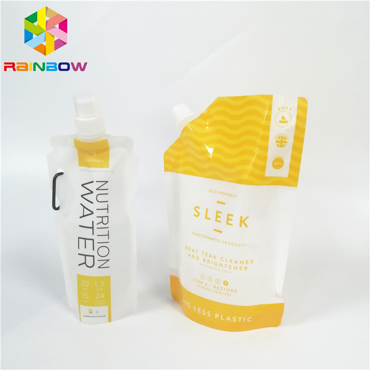 Szczelna wylewka woreczek Opakowanie Błyszcząca powierzchnia Płynny napój Sok Sok Torba nylonowa Laminowana