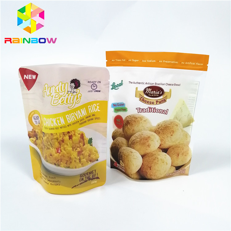 Sos Gotowane na parze plastikowe torebki Opakowanie Gotowanie Gotowanie Przechowywanie próżniowe Zamek błyskawiczny