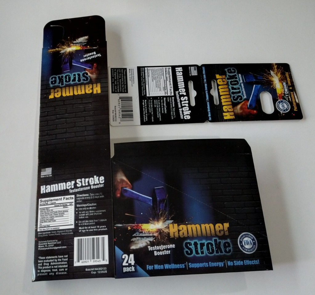 Hammer Stroke / Rhino 13 tabletek Opakowanie w pudełku kartonowym Mężczyzna Enhancer Capsule Magnum Paper Cards