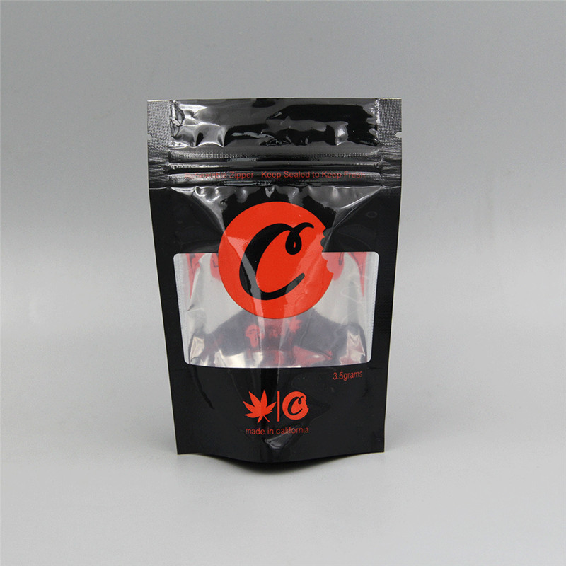 Odporne na dzieci plastikowe torby z zamkiem Mylar Po Zapach Odporny na konopie Kwiat CBD Jadalne Opakowania na ciastka