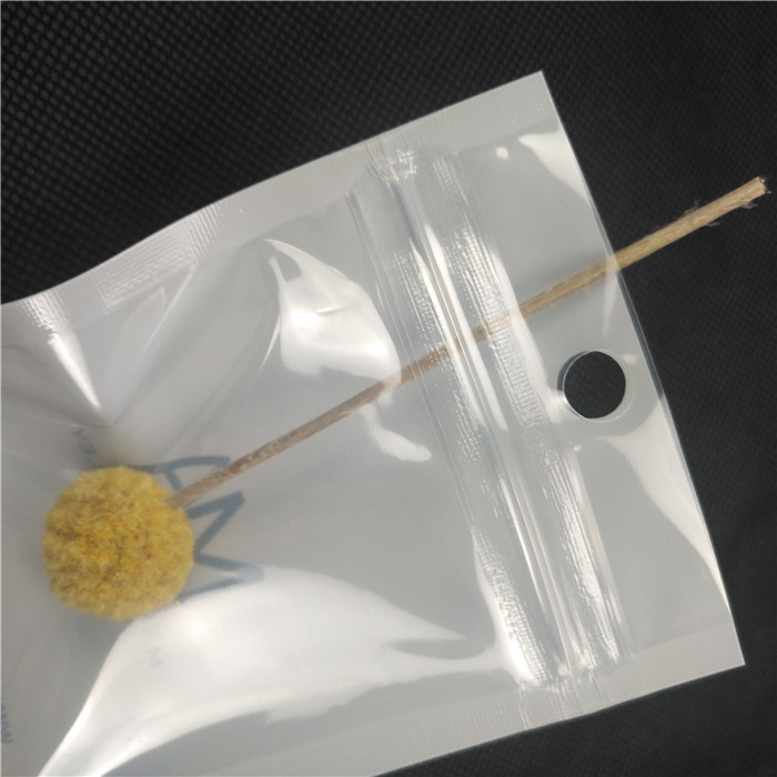 Przezroczysty błyszczący błyszczący błyszczący plastikowy woreczek na zamek błyskawiczny Naszyjnik Opakowanie biżuterii