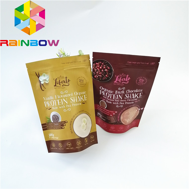 Torebki Mylar Stand Up Zipper Pouch Torby Deser Herbata Kawa Pakowanie Odporny na zapachy Recykling