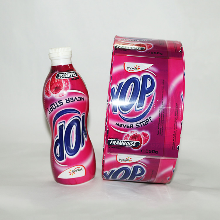 Etykieta termokurczliwa z tworzywa sztucznego PVC na butelkę z sokiem / folię termokurczliwą na butelkę z napojem