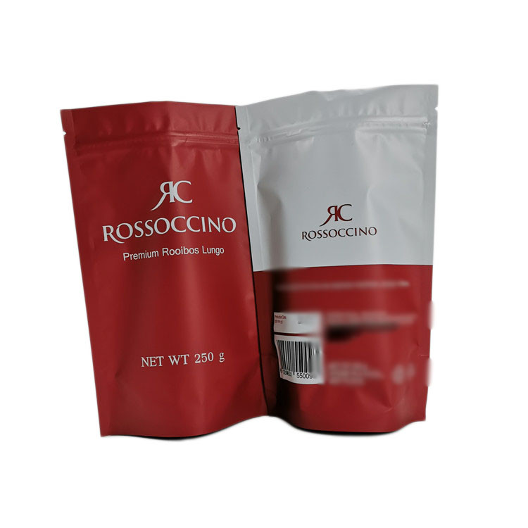 Ekologiczna stojąca torebka z papieru pakowego, 250g plastikowa torebka na proszek w proszku