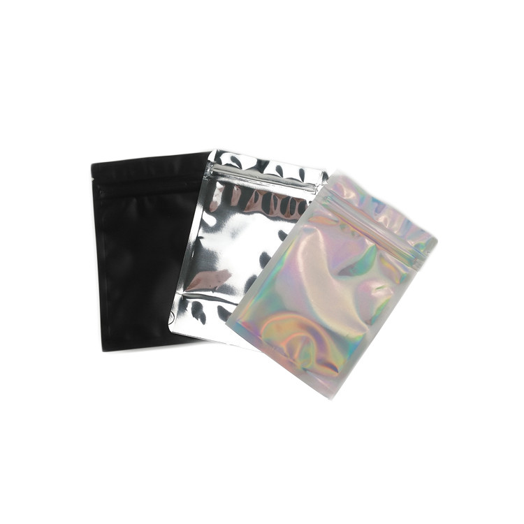 Odporna na zapachy woreczek do pakowania w żywność z trzema bocznymi plombami i matowym zamkiem