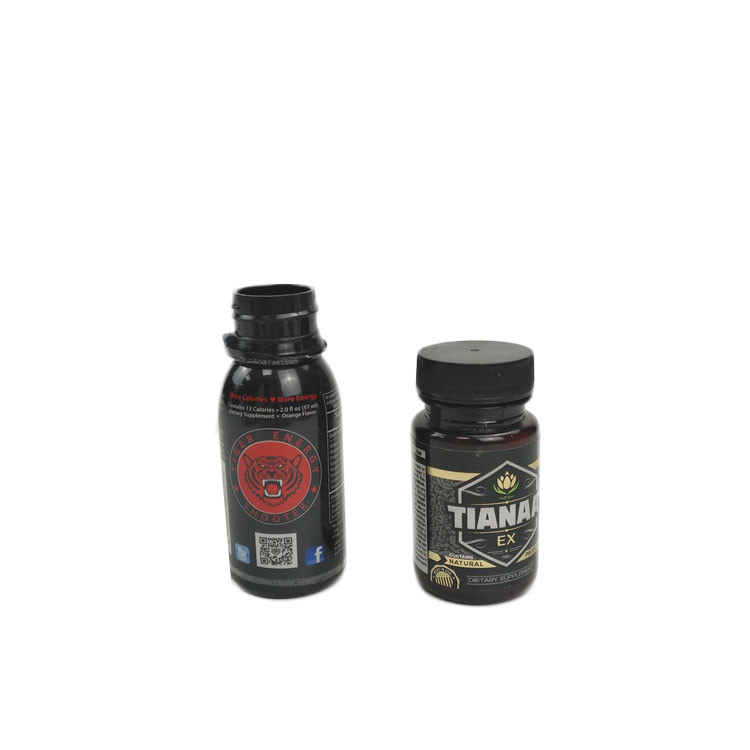 Błyszczące laminowanie Etykiety termokurczliwe PET / Pvc Butelka z tworzywa sztucznego Nietoksyczny