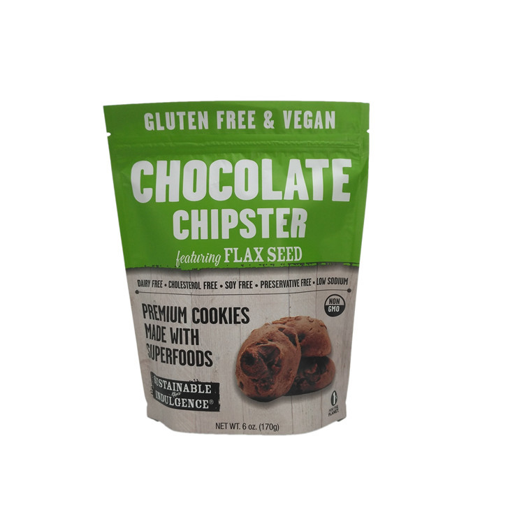 Opakowanie z przekąskami ziplock Laminowana folia Stand Up Pouch