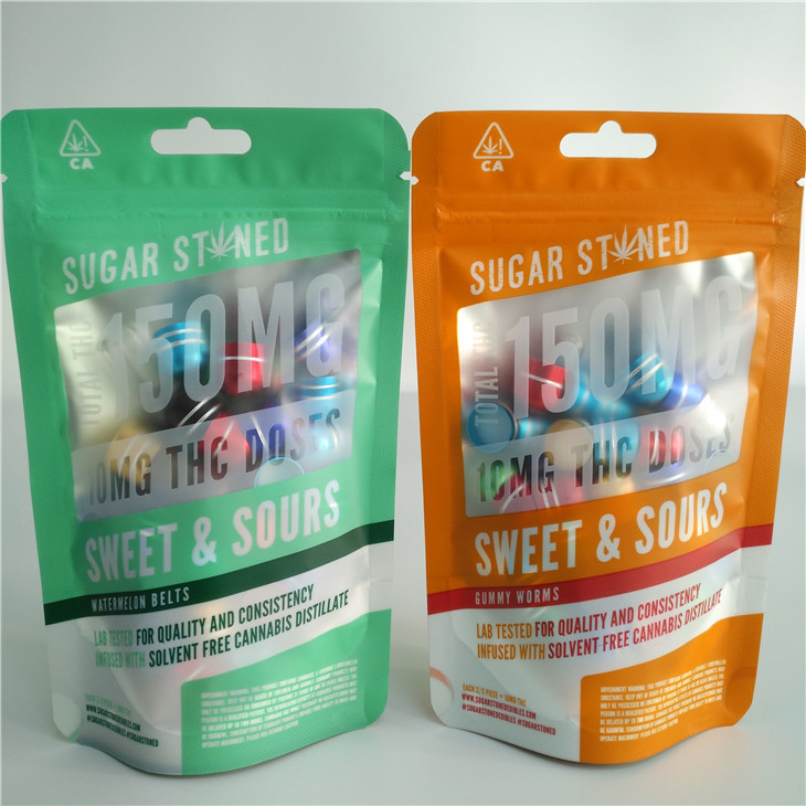 3,5g 7g 14g Holograficzne opakowanie z folią stojącą