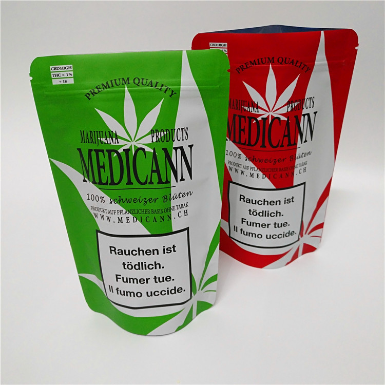 3,5g 28g 1 uncja California Flower Childproof Mylar Bag CBD Soft Touch Alumnum Folia podszyta woreczkiem Doy Pack