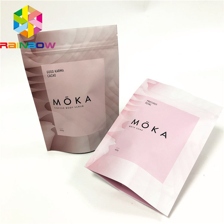 Wysokiej jakości biodegradowalne, odporne na zapach, matowe czarne plastikowe torby z zamkiem błyskawicznym